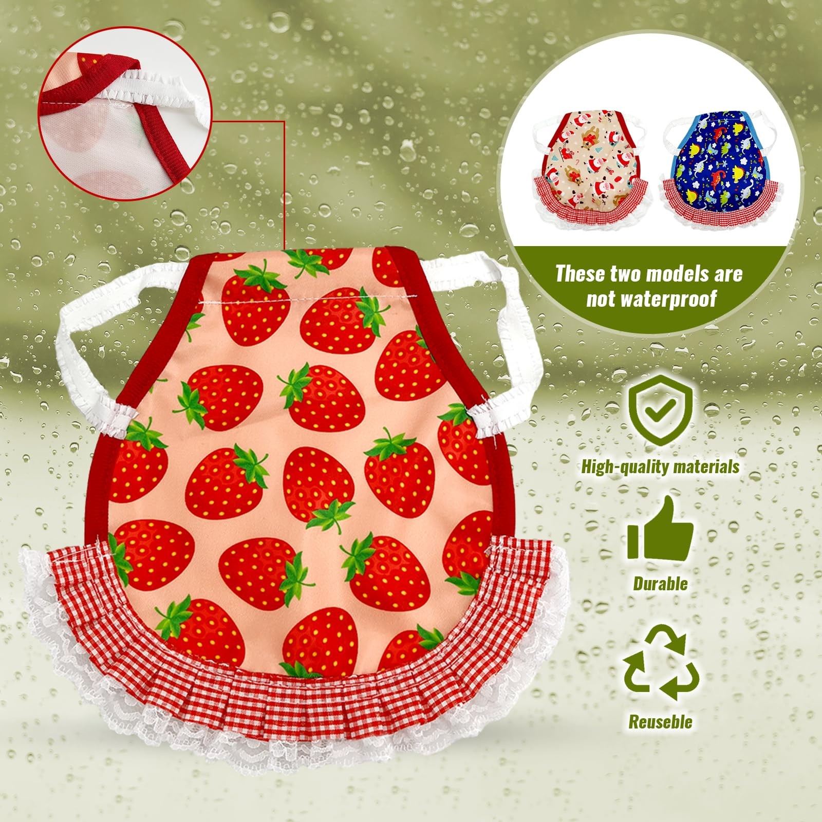 Chicken Saddle For Hen Waterproof Apron Poultry Protector Feather Fixer Supplies