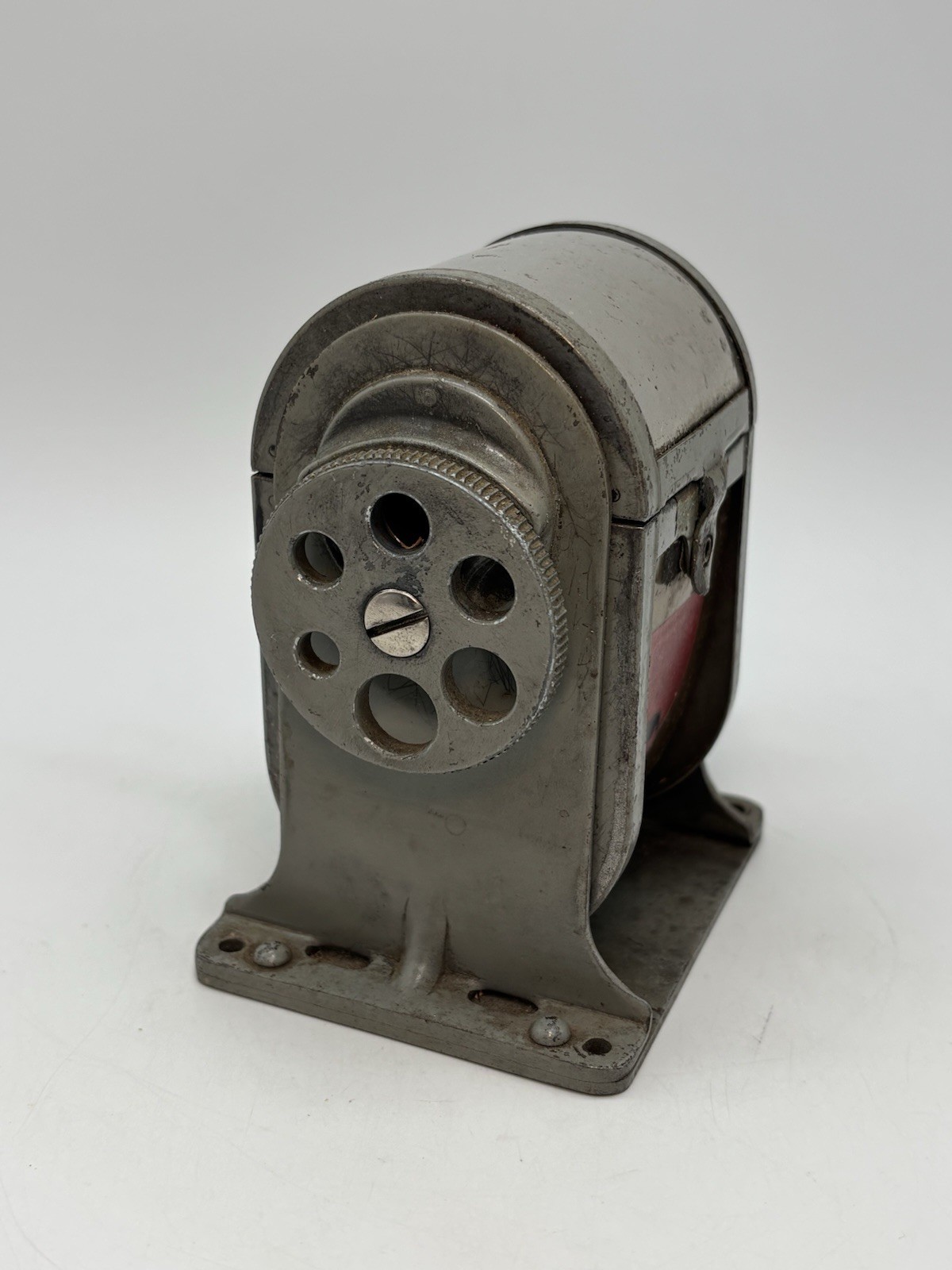 Vintage Dexter Model 3 Automatic Pencil Sharpener. APSCO Celluloid Shavings Box