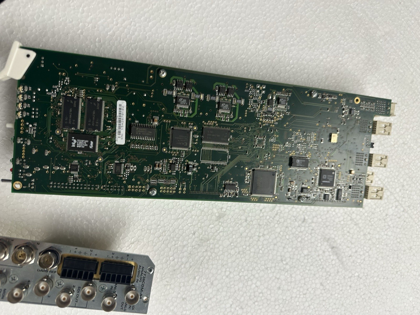 Evertz 7736CDM-A4 composite analog To Digital SDI video Deccoder w backplane