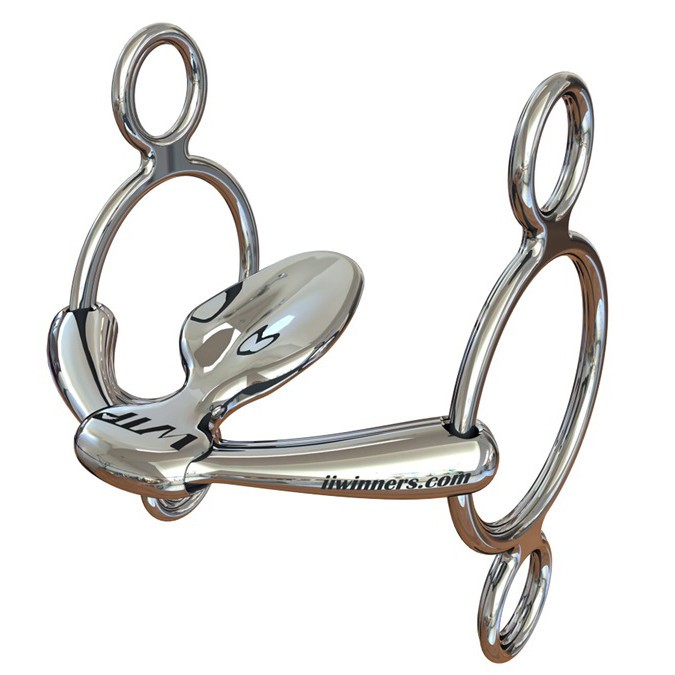 Winning Tongue Plate Loose Ring Universal 3 Ring Bit - Extended Plate - 5.5"