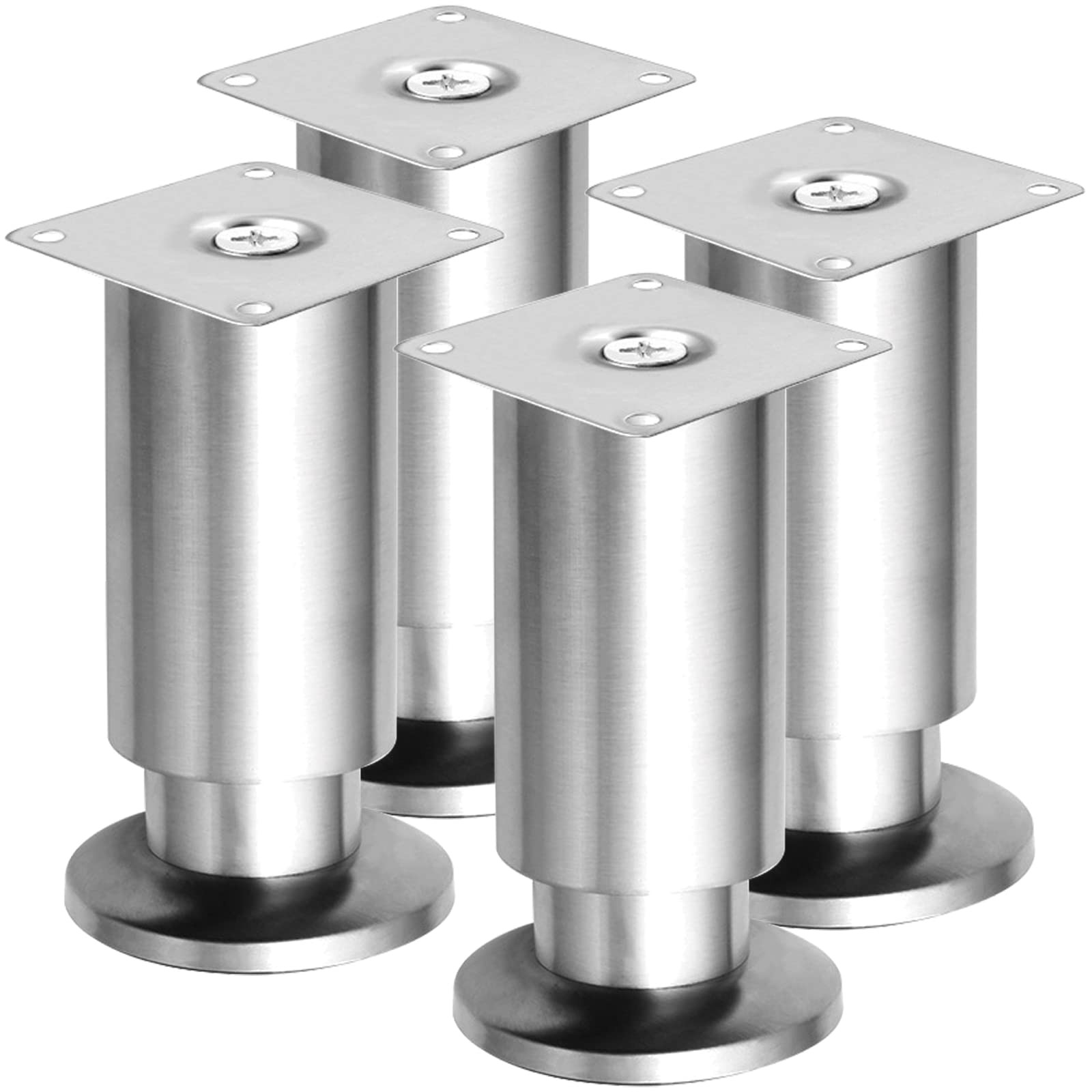 TCHOSUZ 8 Inch Heavy Duty Mental Furniture Legs, 4 Pack 20 cm Stainless Steel...