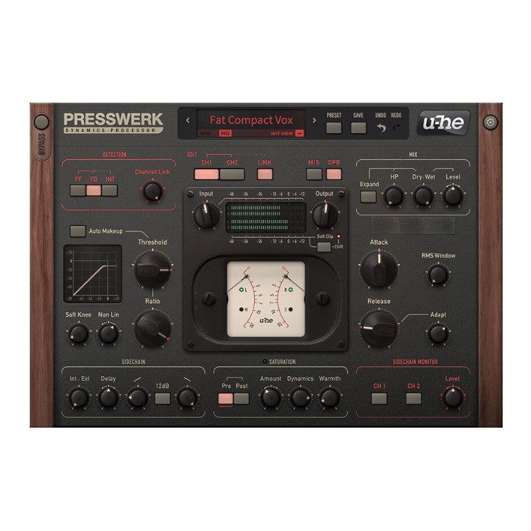 u-He Presswerk Compressor Plugin with Analog Saturation & Sidechain