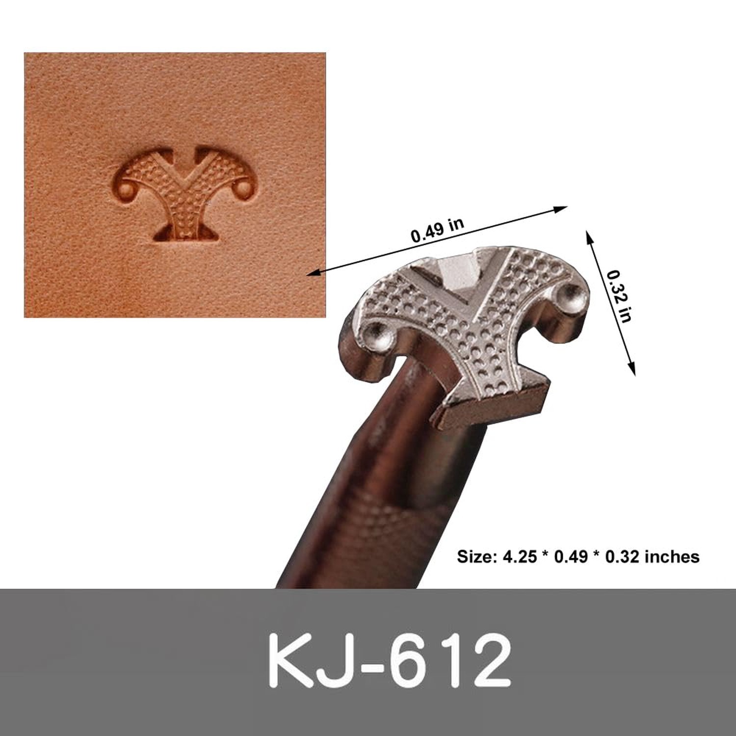Leather Stamps,2 Pack Professional Leather Stamping Tools for Craft Working(9...