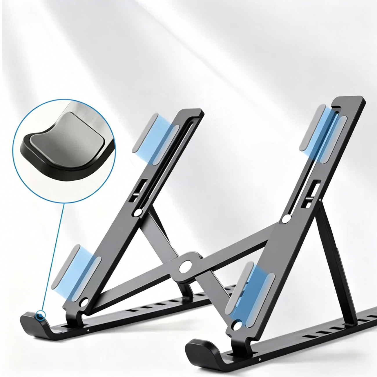 US Universal Foldable Laptop Stand Portable Foldable Holder Adjustable Bracket