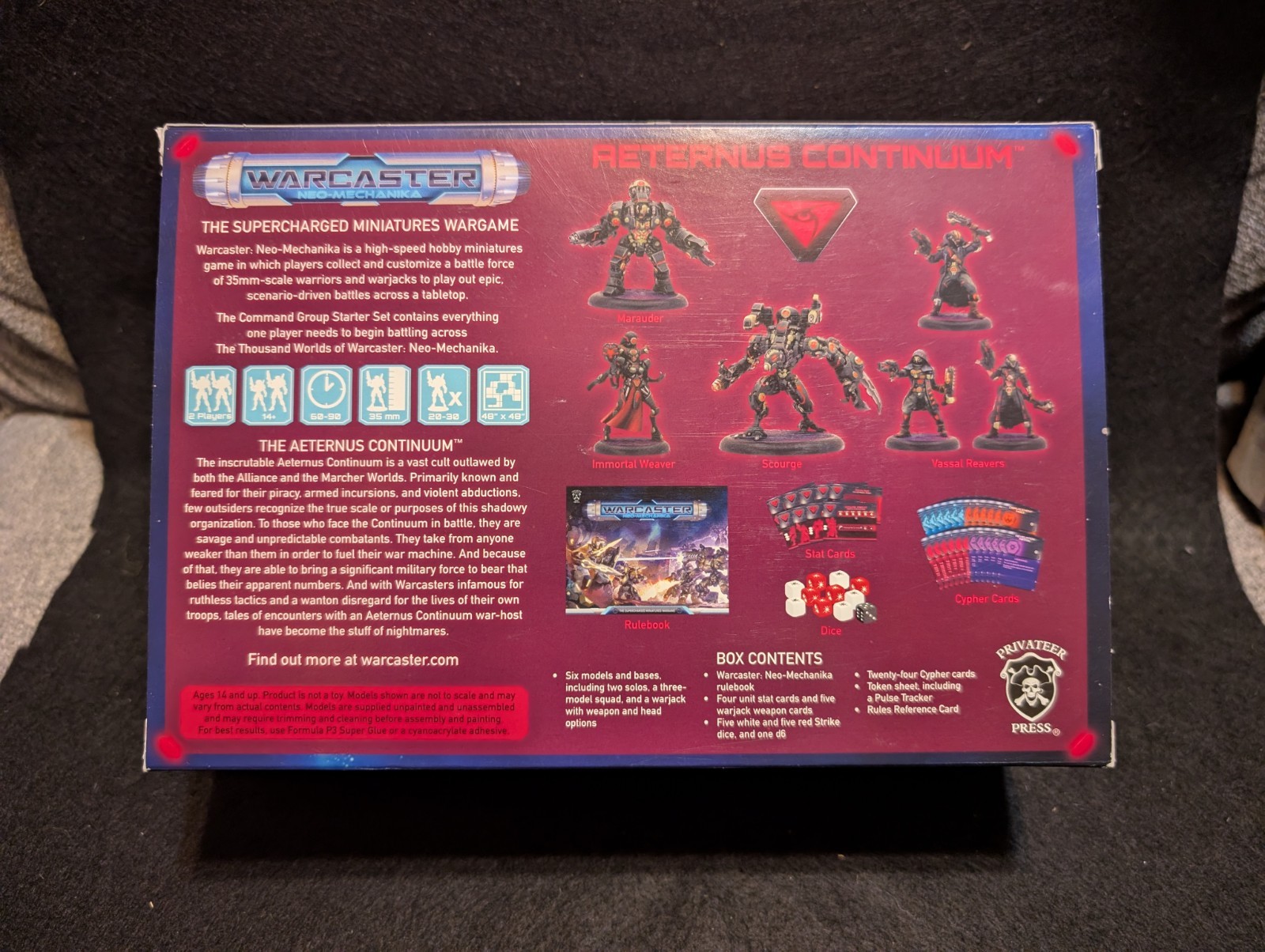 Privateer Press Warcaster Aeternus Continuum Command Group