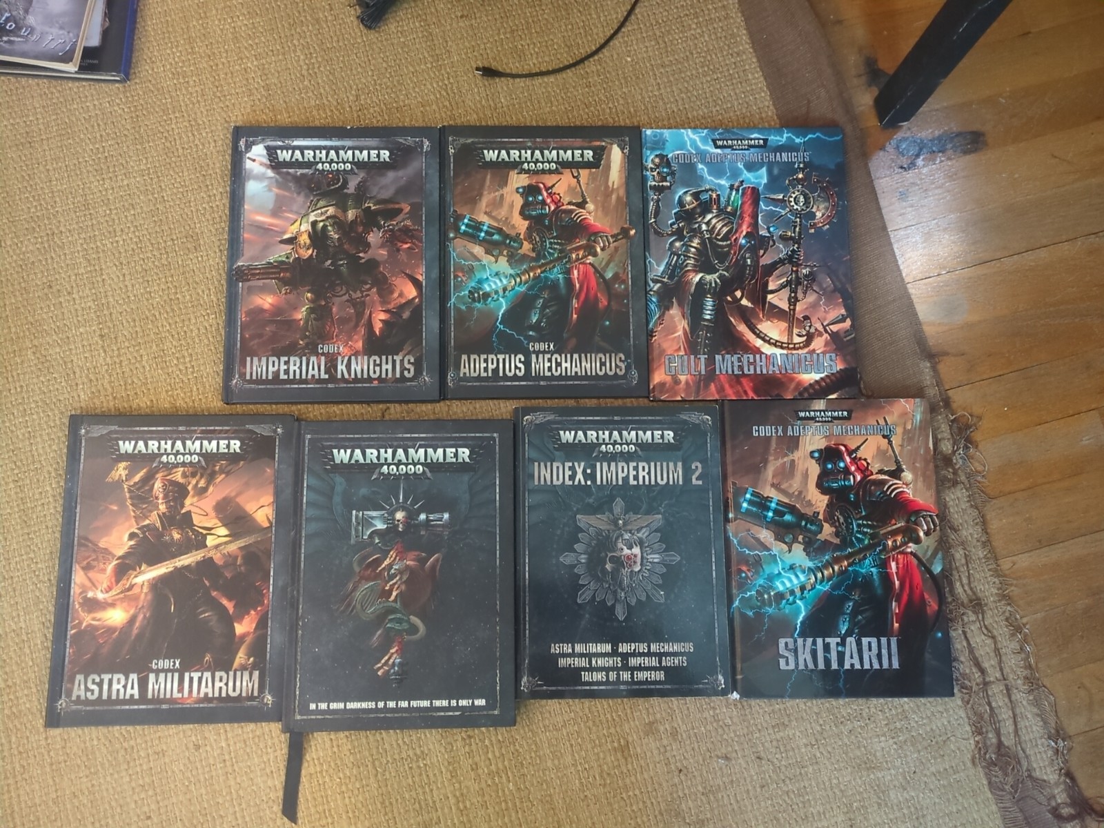 Warhammer 40K Adeptus Mechanicus / Imperium Codex Lot - 7 Hardcover Rulebooks