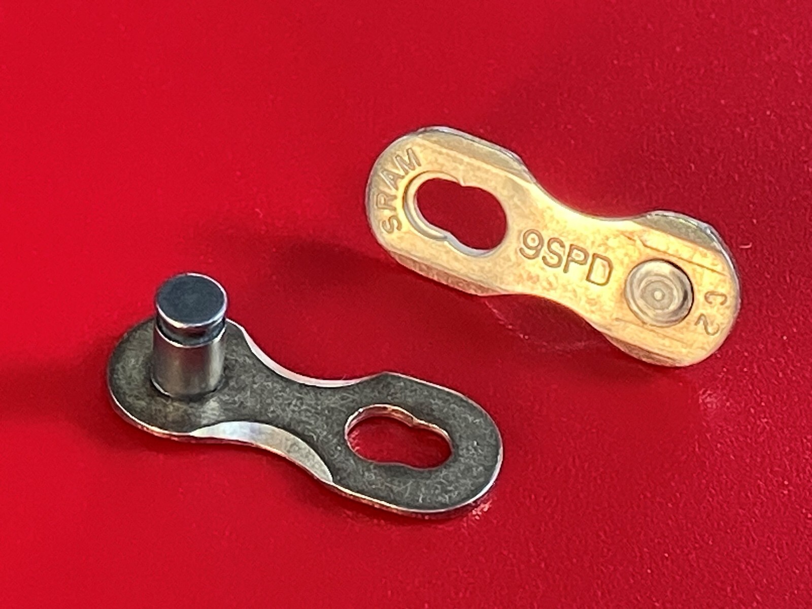 4 Pack - SRAM Gold 9 Speed Chain Powerlink, Master Link, Quick Link - New