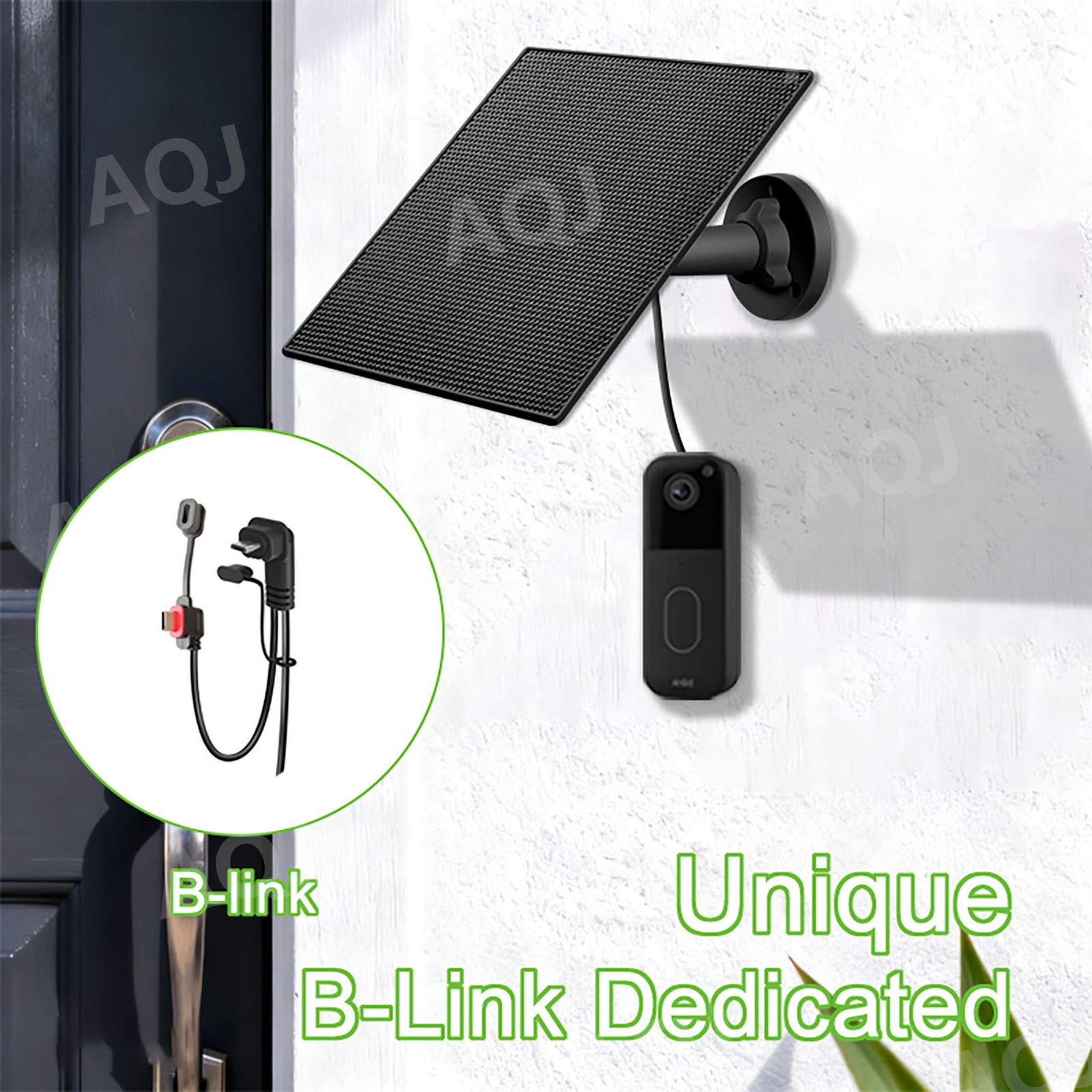 Solar Panel for Blink Camera, Solar Panel 3W Compatible with Blink for blink 4th