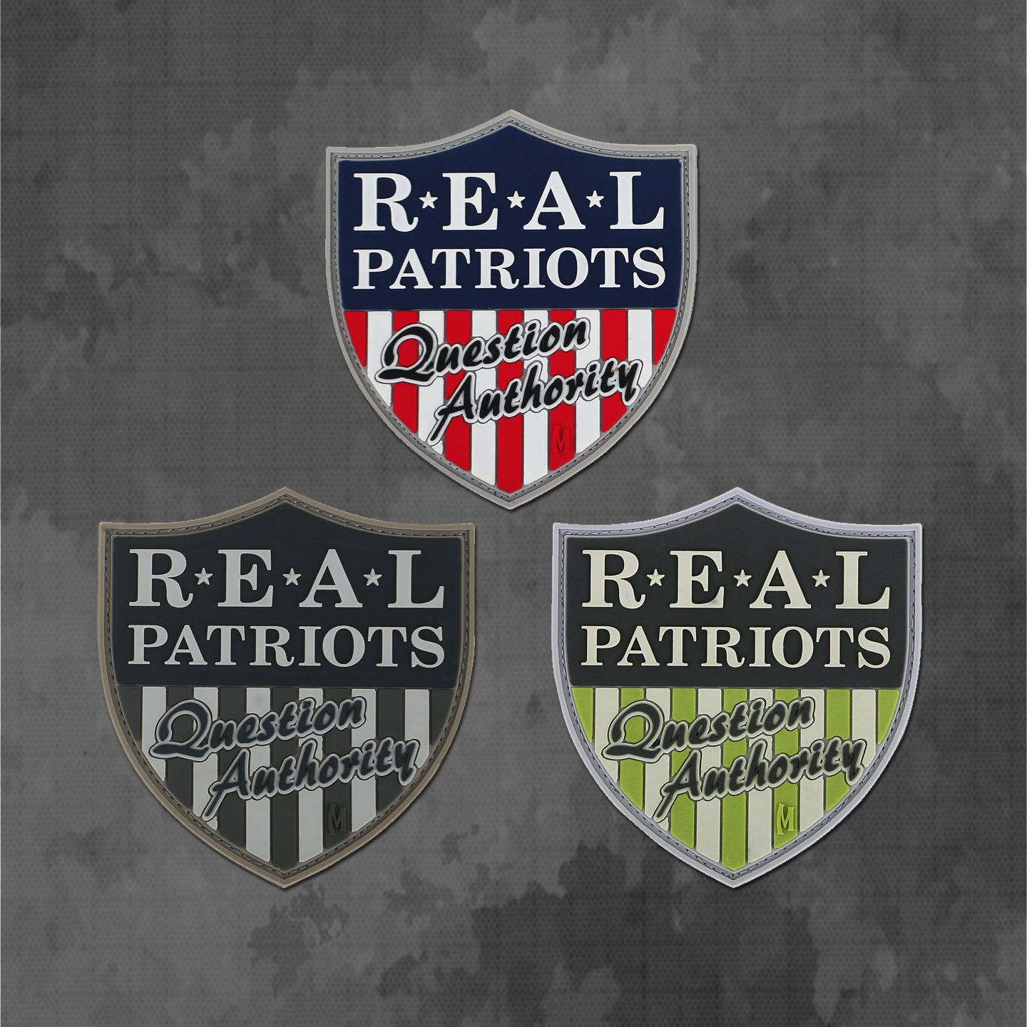 Sons of Liberty "Real Patriots Question Authority" 3D Morale Patch