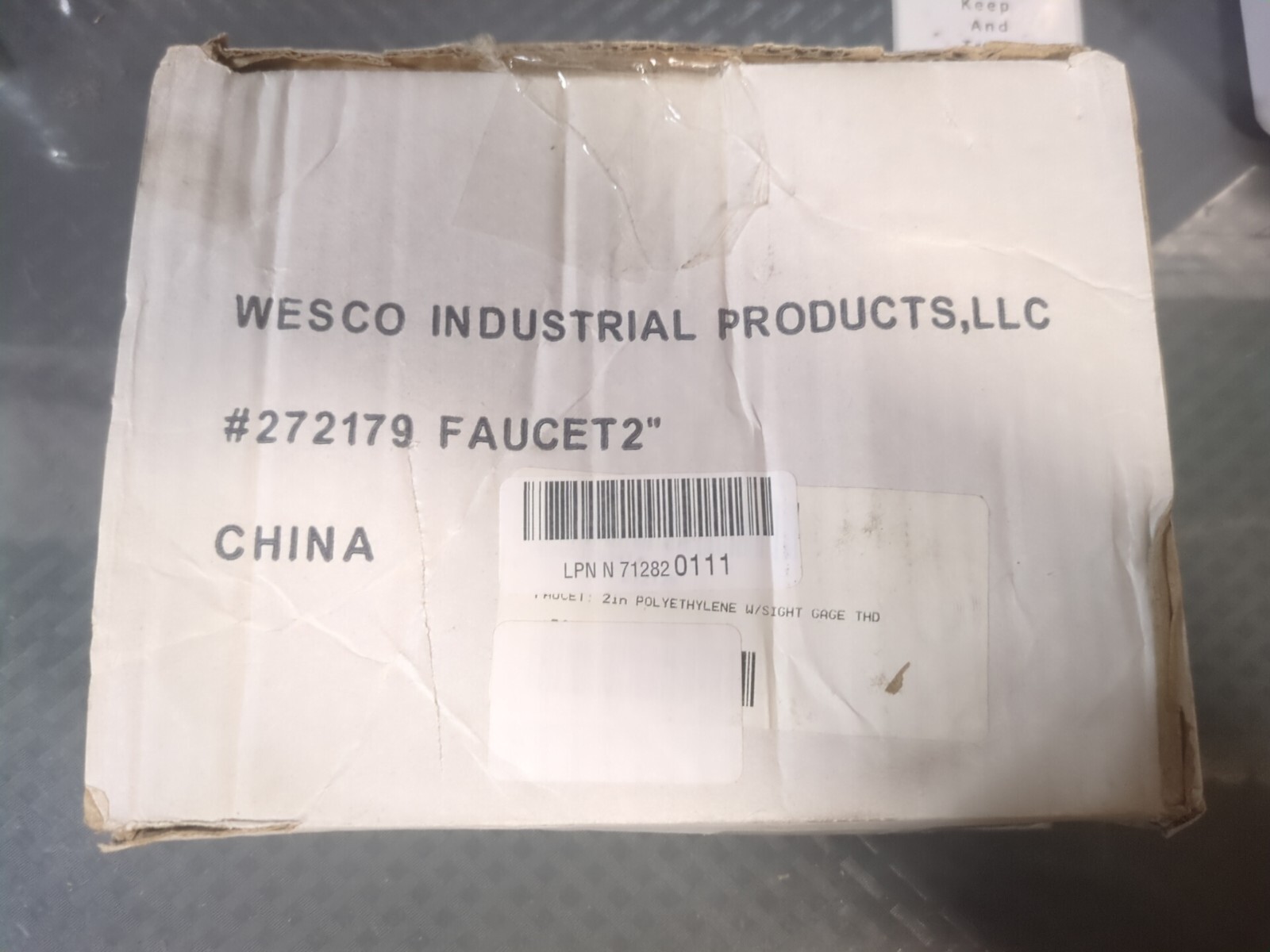 Wesco Industrial 2" Faucet For Select Drums Brown 272176 Fitting Valve #61