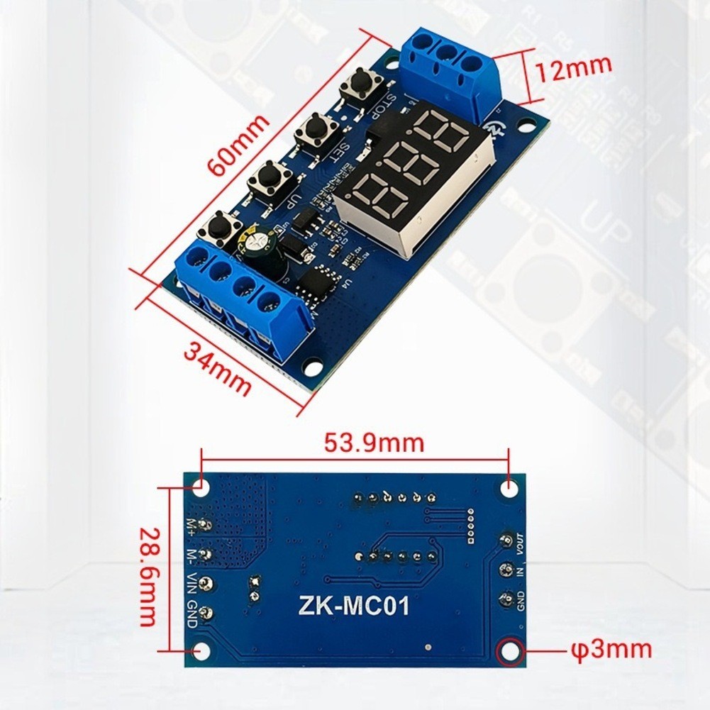 50W DC Motor Controller with Timer Control and Memory for Industrial Use