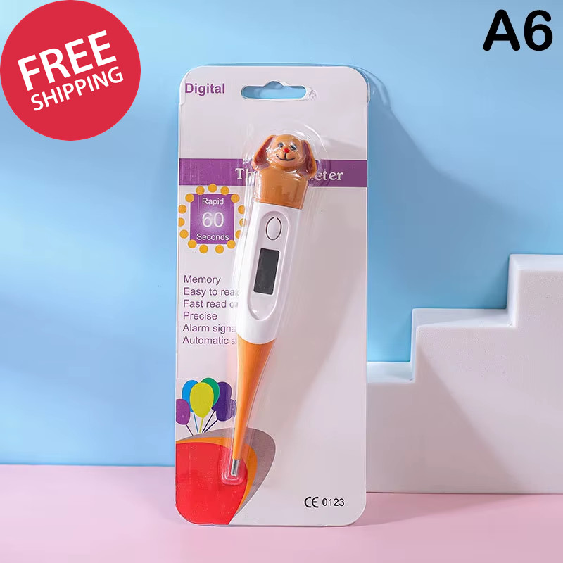 Cartoon Electronic Soft-Head Thermometer Household Human Armpit Digital Thermome