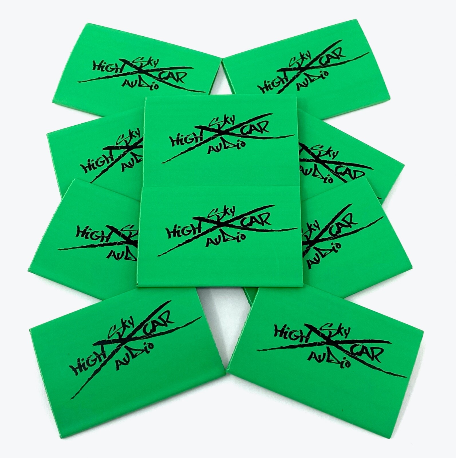 (10) 2/0 or 1/0 Gauge GREEN 1.5" x 2" Heat Shrink Tube 4 Ring Terminals Tubing