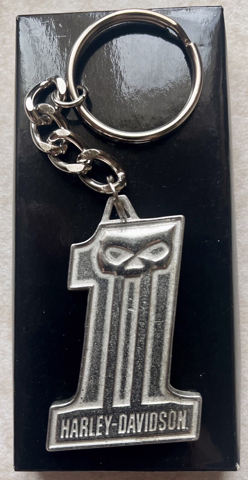 HARLEY-DAVIDSON  Willie G  KEYCHAIN  HARLEY SKULL KEY CHAIN