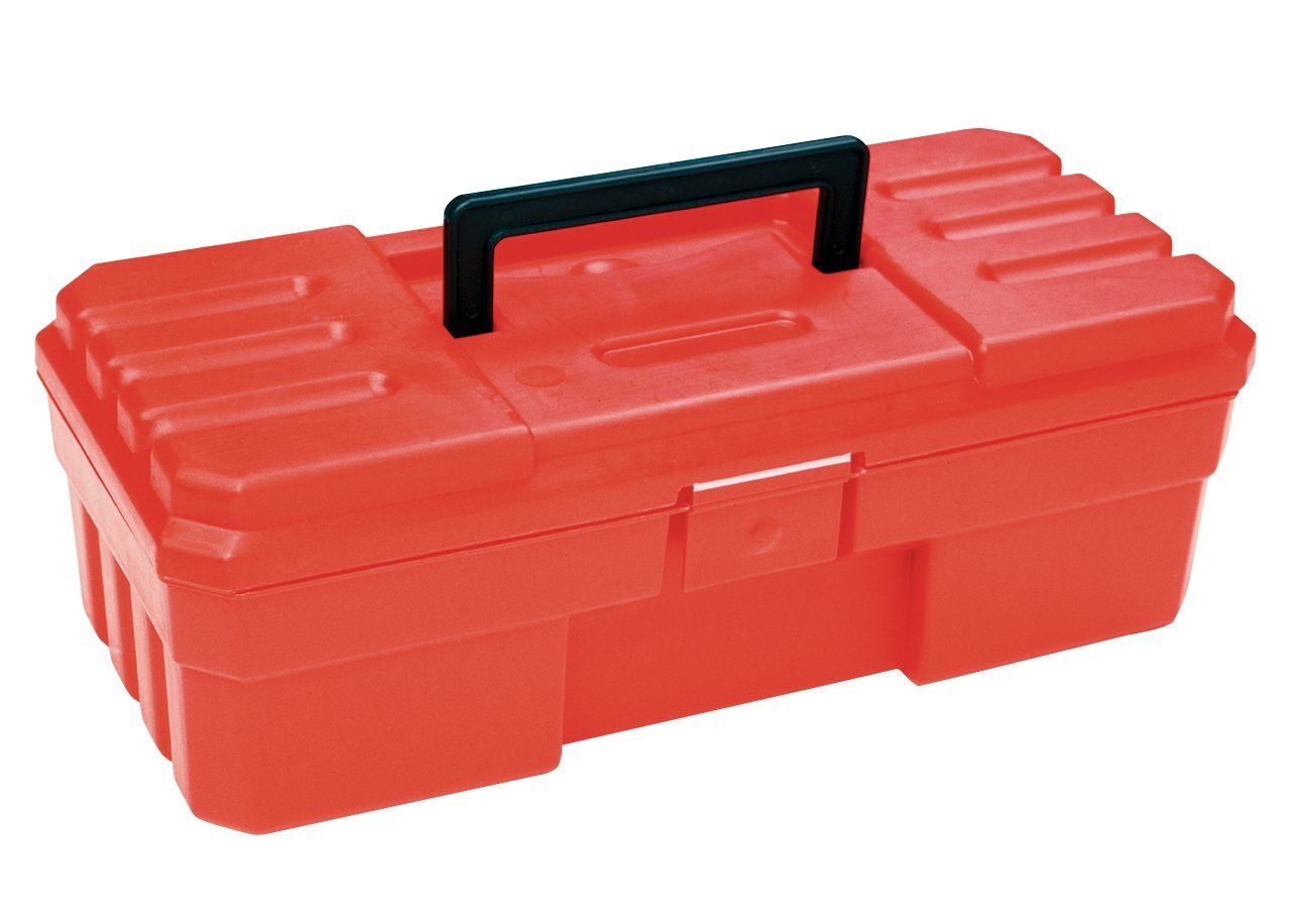 12 Inch Portable Tool Box Durable Plastic Organizer for Tools Crafts Supplies