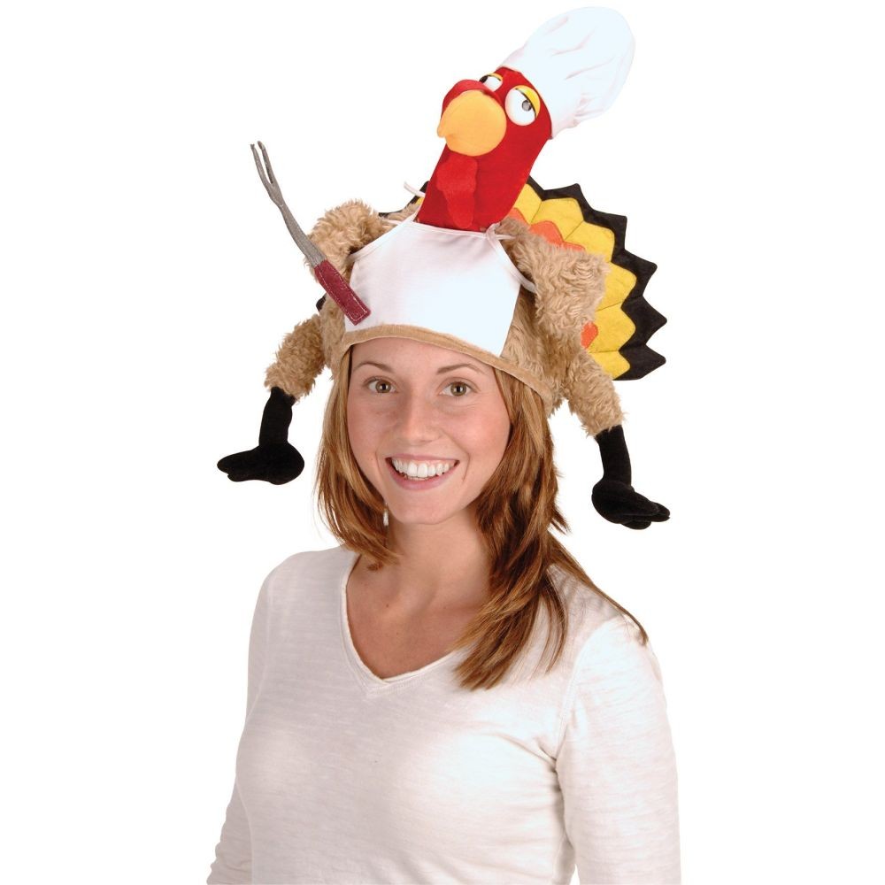 Plush Chef Turkey Hat Thanksgiving Party Decorations