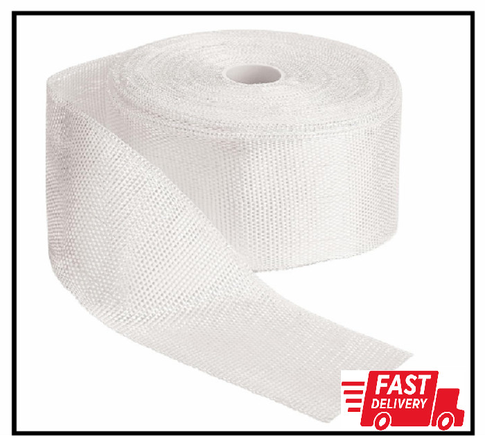 2 Inch x 99Ft Fiberglass Cloth Roll Non-Adhesive Woven Cloth Strip for Repair