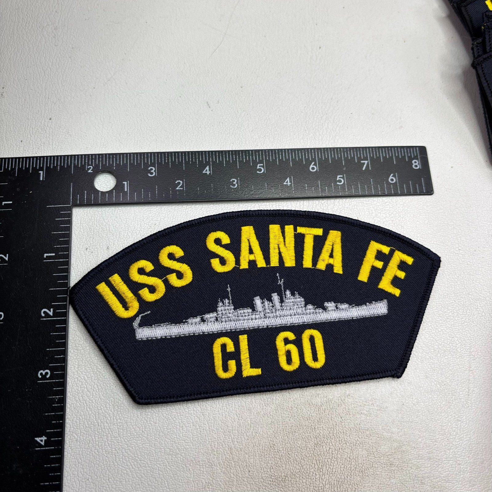 USN US Navy Light Cruiser Ship USS SANTA FE CL 60 Hat Patch 27V2