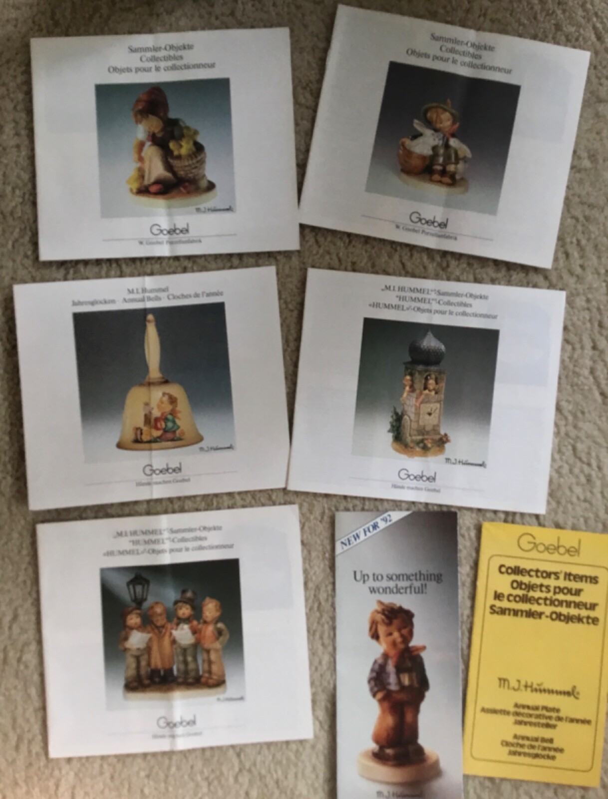 7 - GOEBEL Hummel Sammier Objekte Collectibles Catalogs 1983-84-86-87-88-92-79