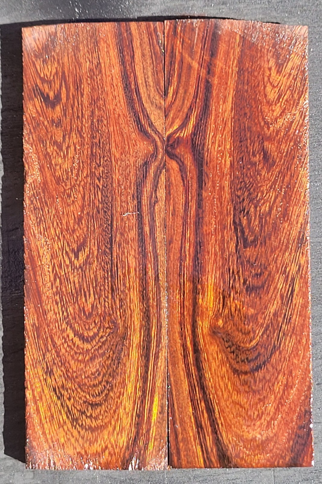 DESERT IRONWOOD FIGURED Knife Scales Blanks ~ 5”x 1.63” x .36" each #X3