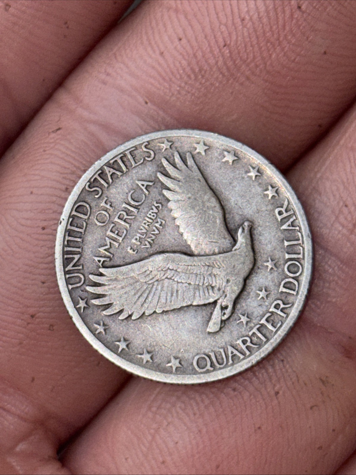 1927 Standing Liberty Coin. In COD WE TRUST ERROR