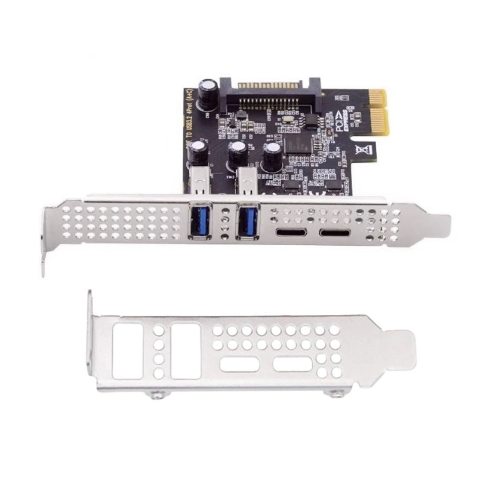 New PCI Express to USB PCIE Adapter Card With PCI-E 1X External Interface