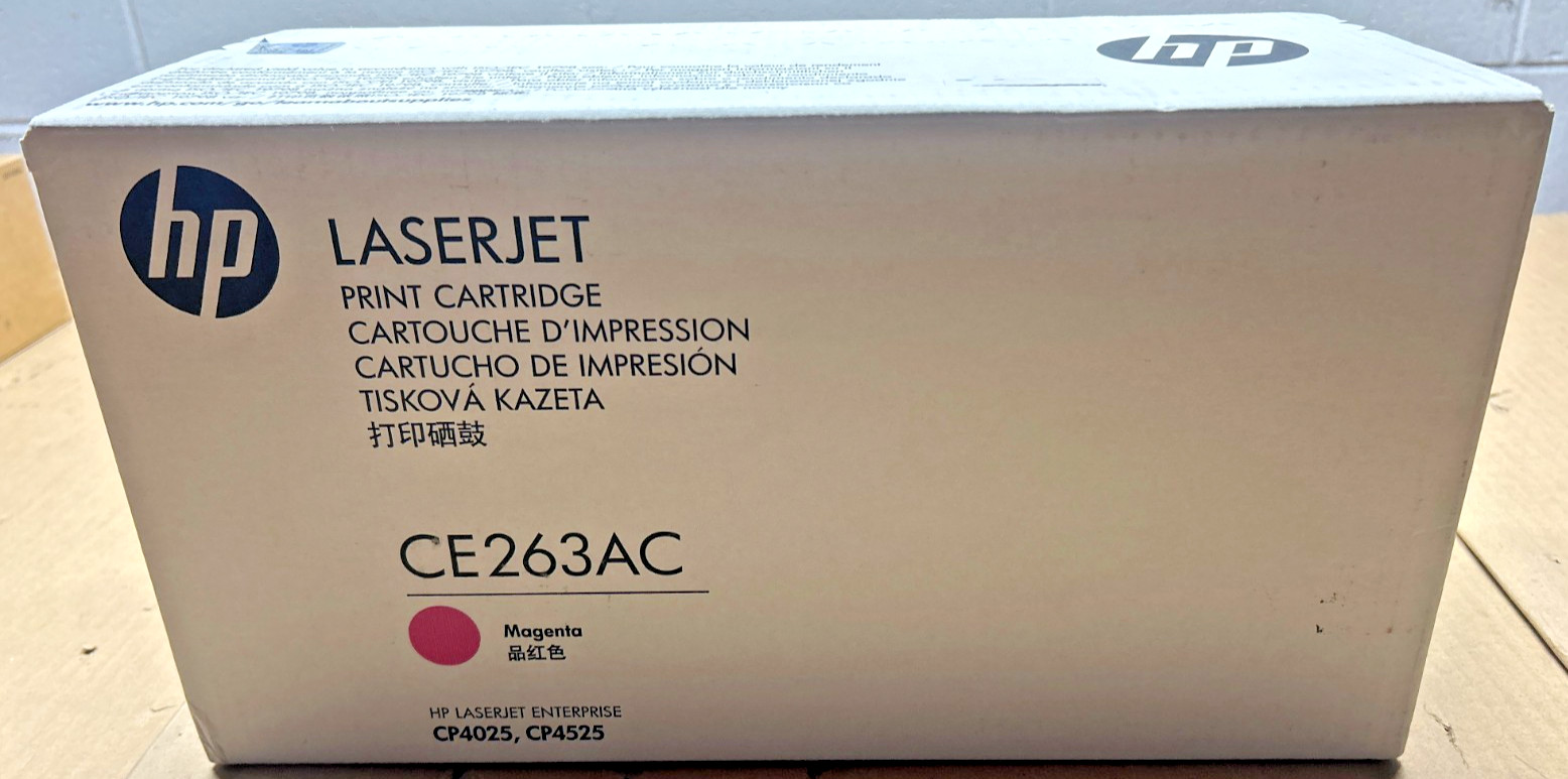 Genuine HP LaserJet CE263AC / 648A Magenta Toner for CP4025 / CP4525