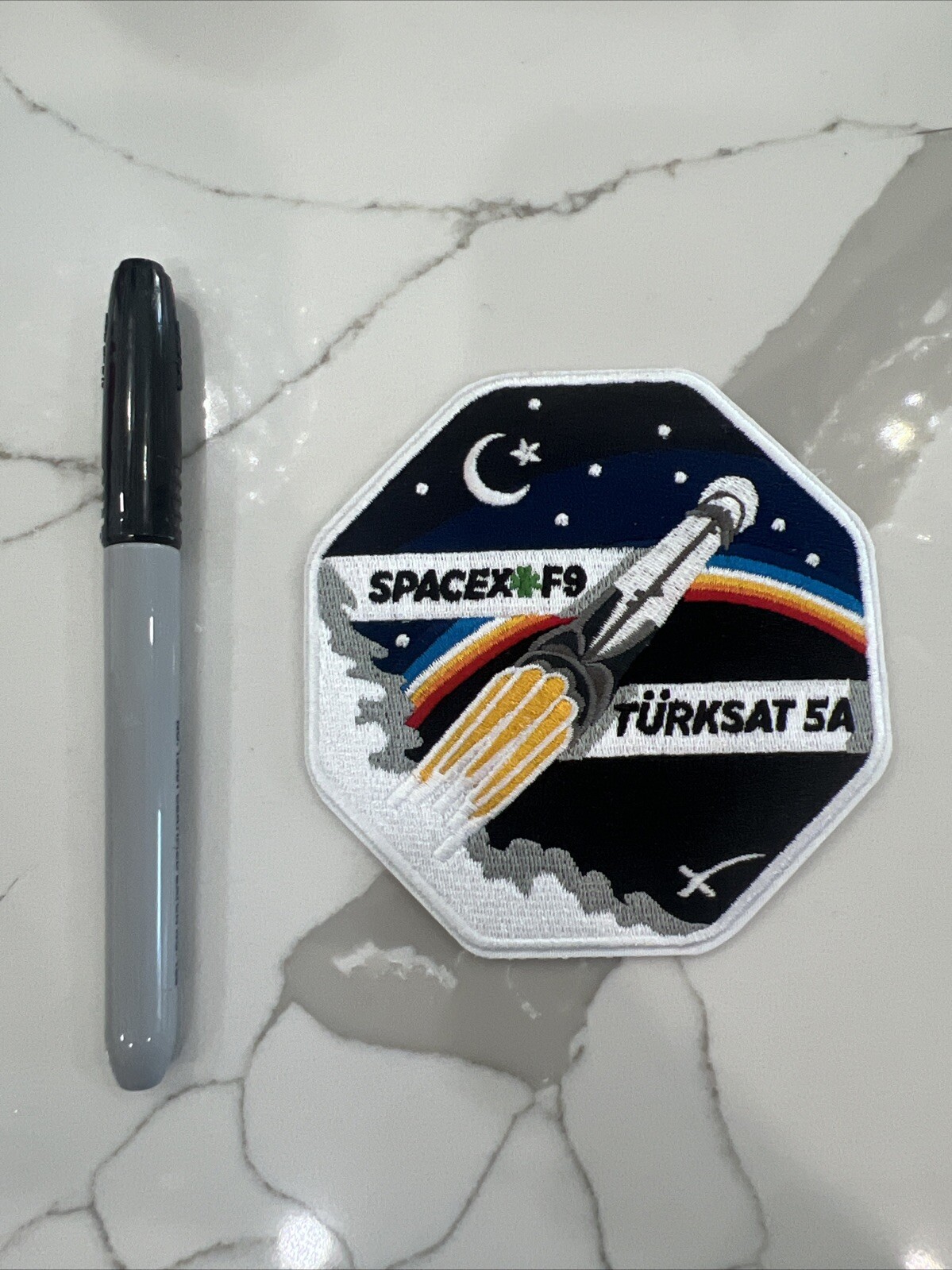 SpaceX Employee Patch - Turksat 5A Satellite Mission