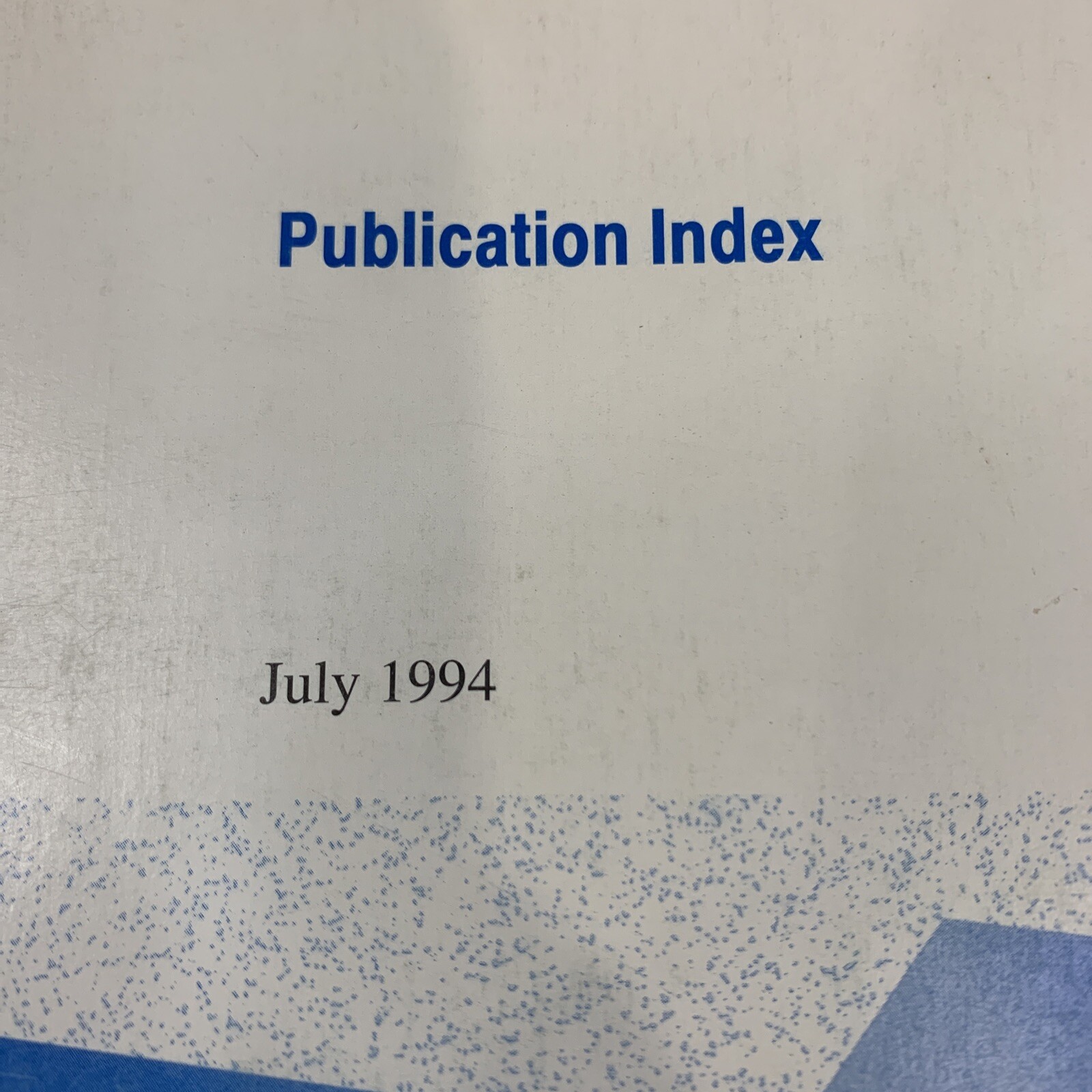 Allen-Bradley Publication Index Catalog Cross Reference User Manual 1994