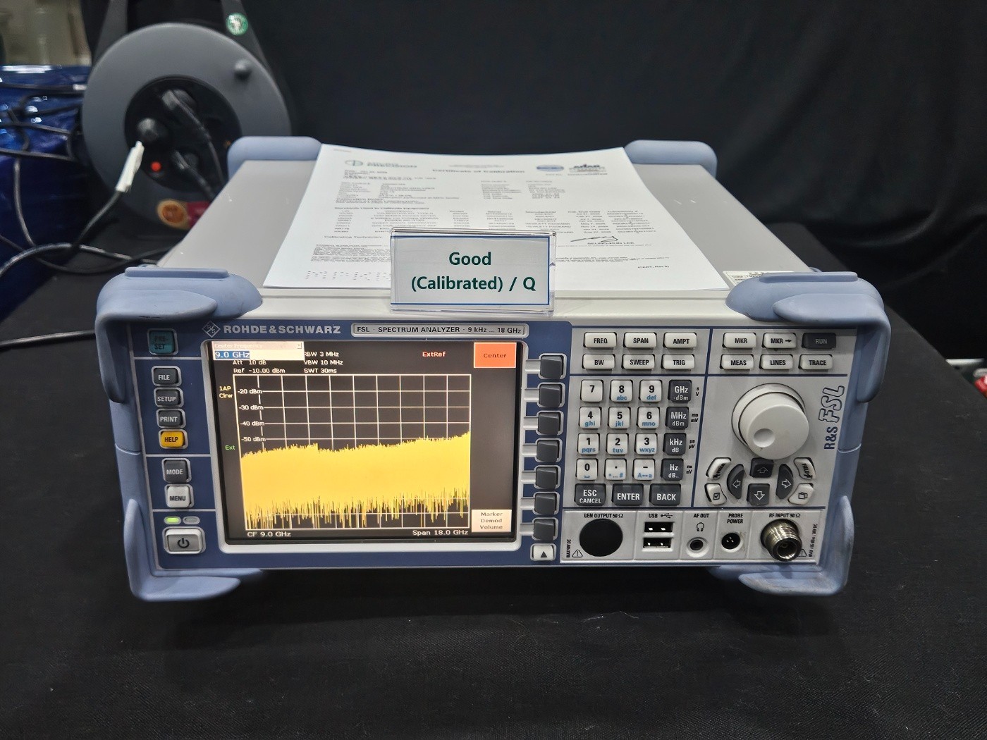 R&S FSL18 Spectrum  Analyzer, Calibrated Q