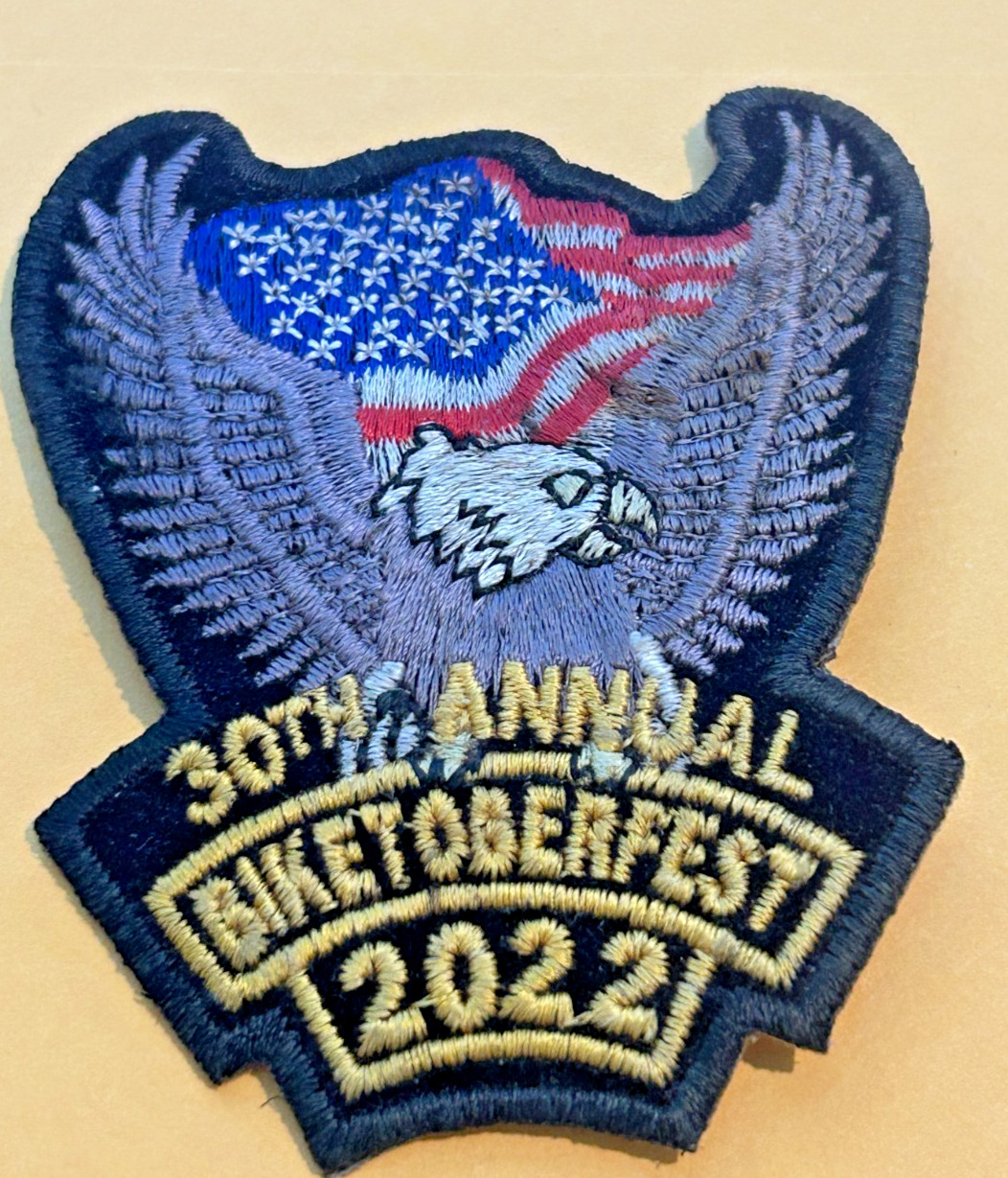 2022 Daytona Beach Florida Biketoberfest 30th Annual Gray Eagle Patch Unused