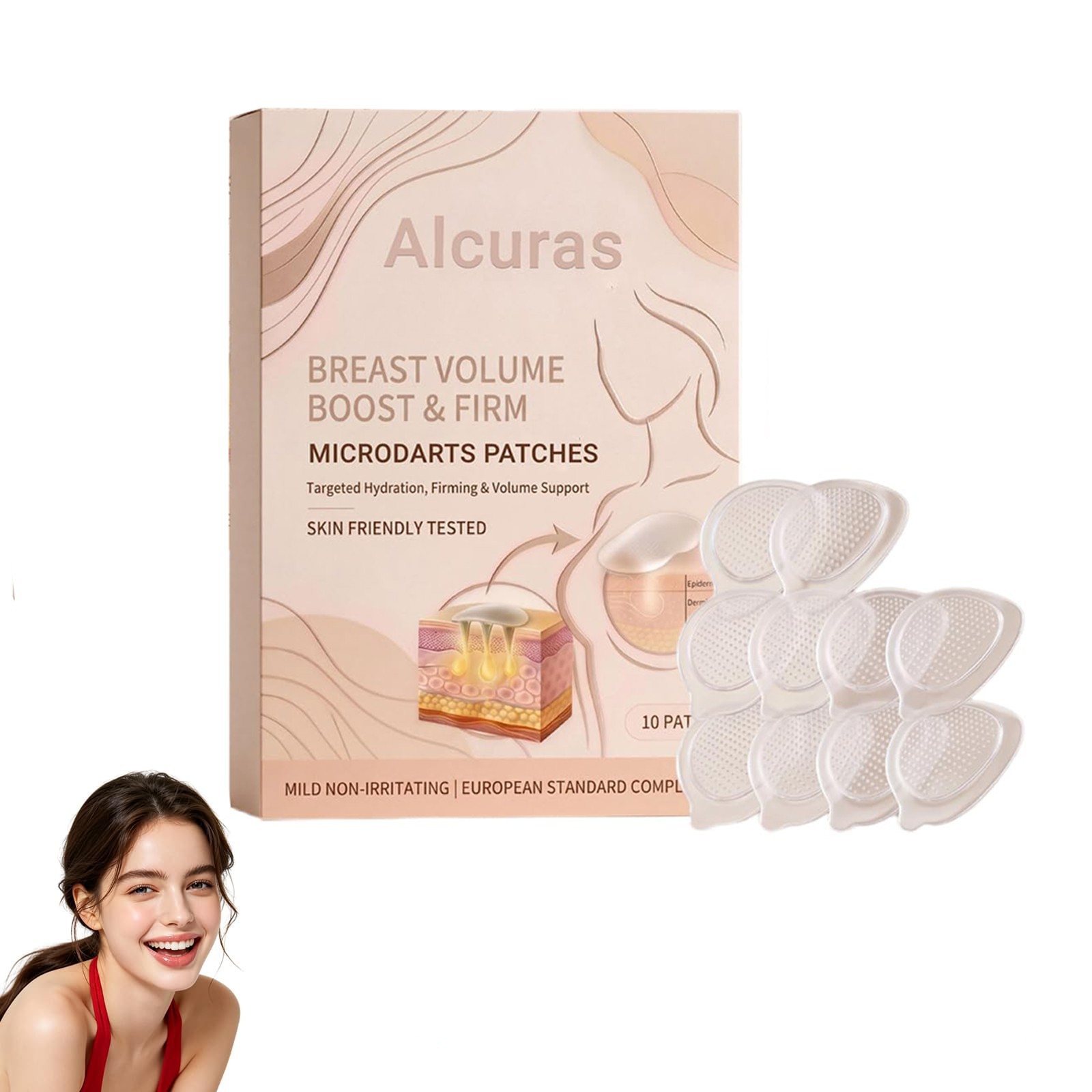 Alcuras Breast Boost - Natural Enhancement & Lifting Stickers Firmer Breasts
