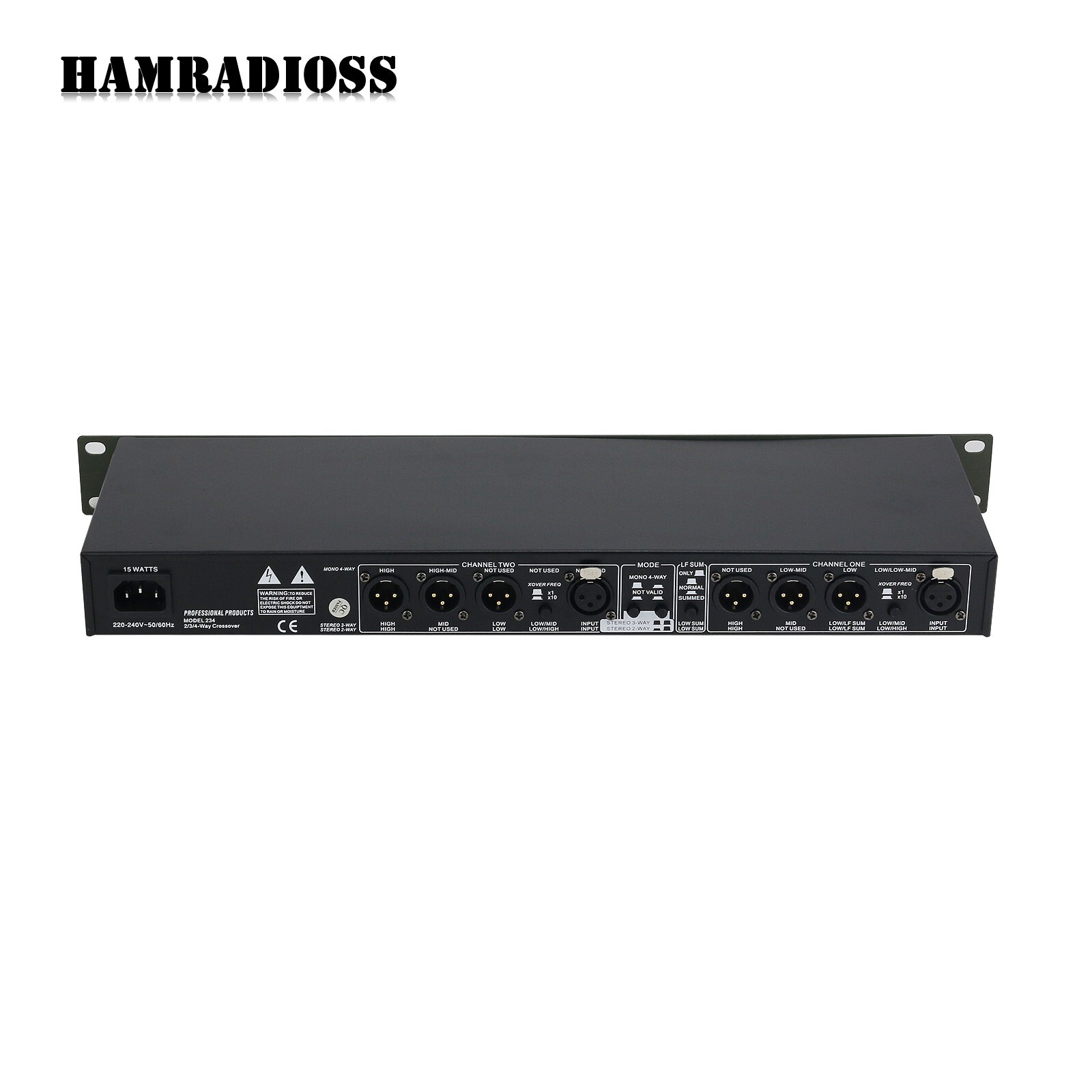 234XL 2-/3-/4 Way Electronic Crossover Audio Crossover Professional for DBX