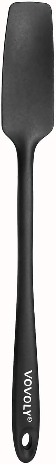 Silicone Jar Spatula, Small Head with Long Handle, Rubber Spatulas Scraper for