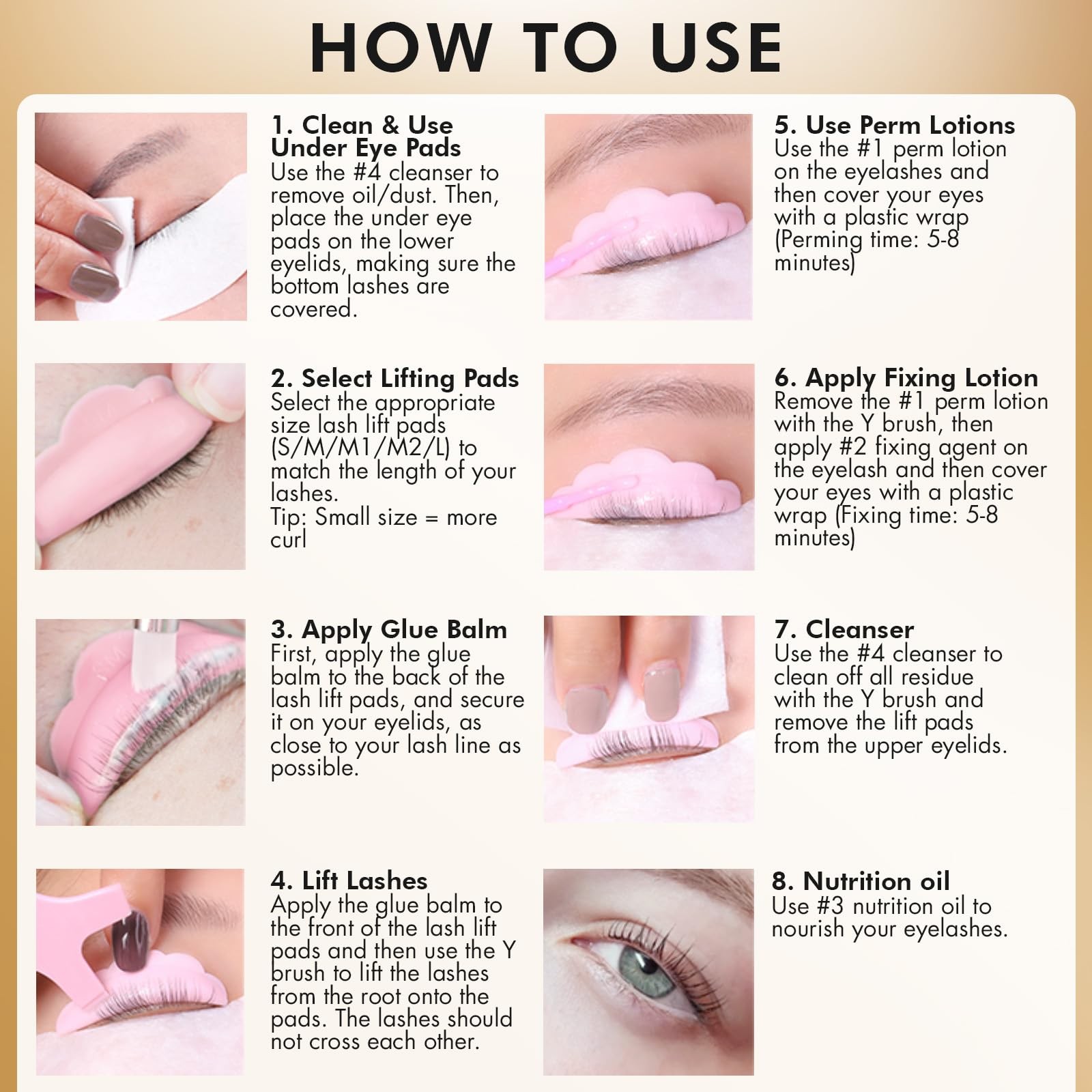 Lash Lift Kit Beginner Professional Lamination Safe Effective 15 Applications