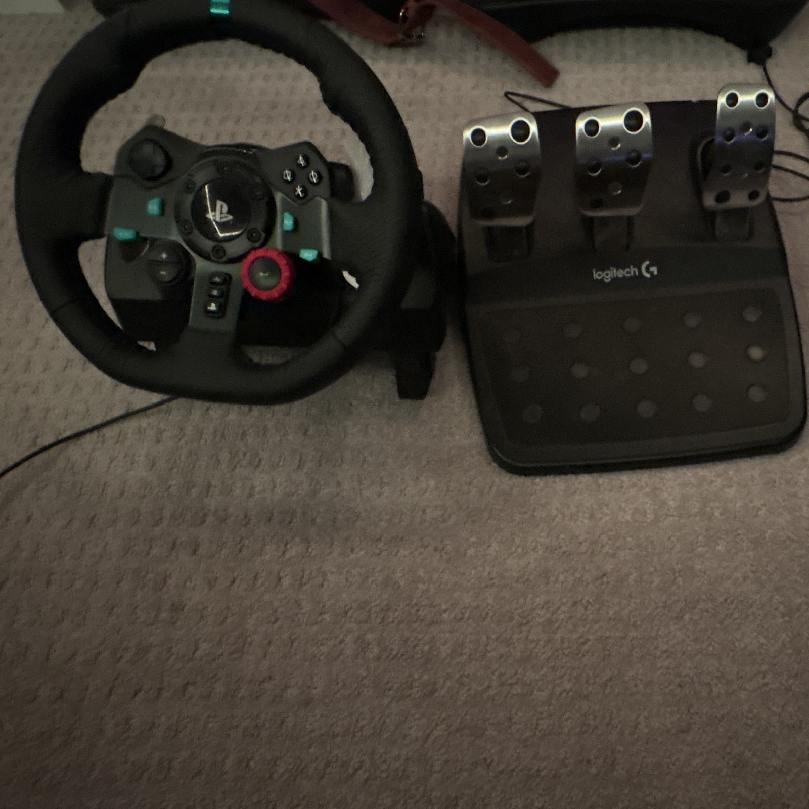 Logitech Driving Force Racing Wheel w/ Pedals, Wired, Black, For PC