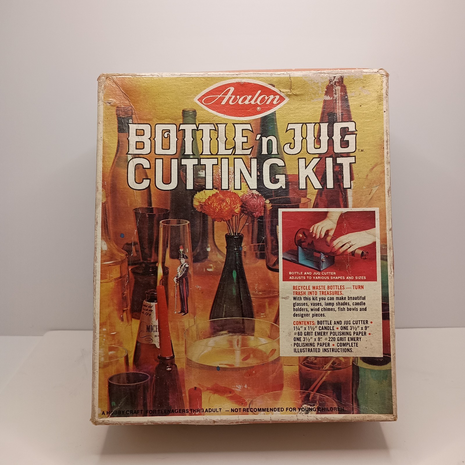 Vintage Avalon Bottle 'n Jug Cutting Decoration Kit "Turn Trash Into Treasures"