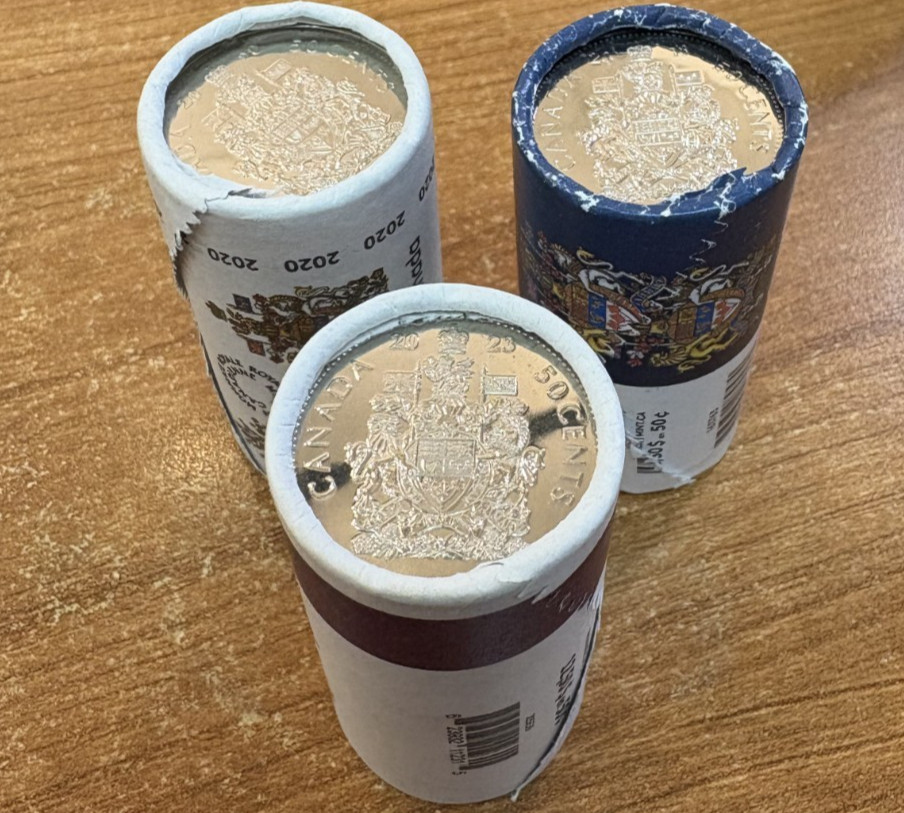 Canada 50 cents Roll RCM 2018 2020 2023