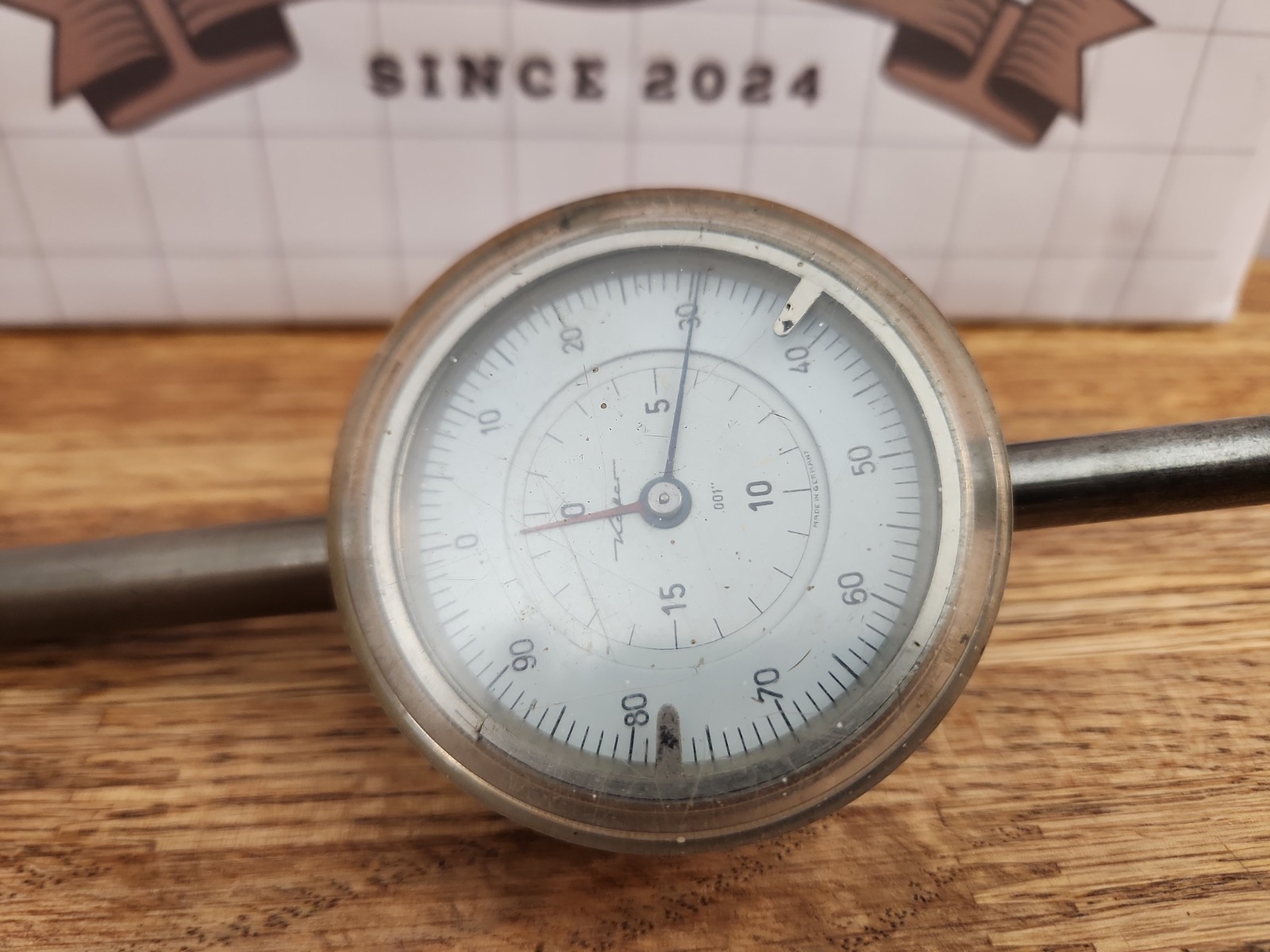 Kafer Long Range Dial Indicator, 0-2.5" Range