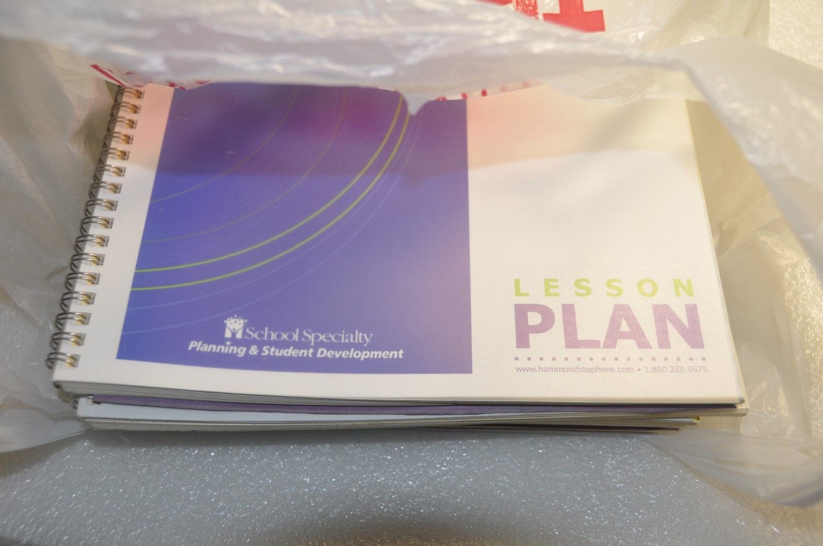 5 Hammond Stephens Lesson Plan Book Form 0457-8 -Wire Bound Free Ship