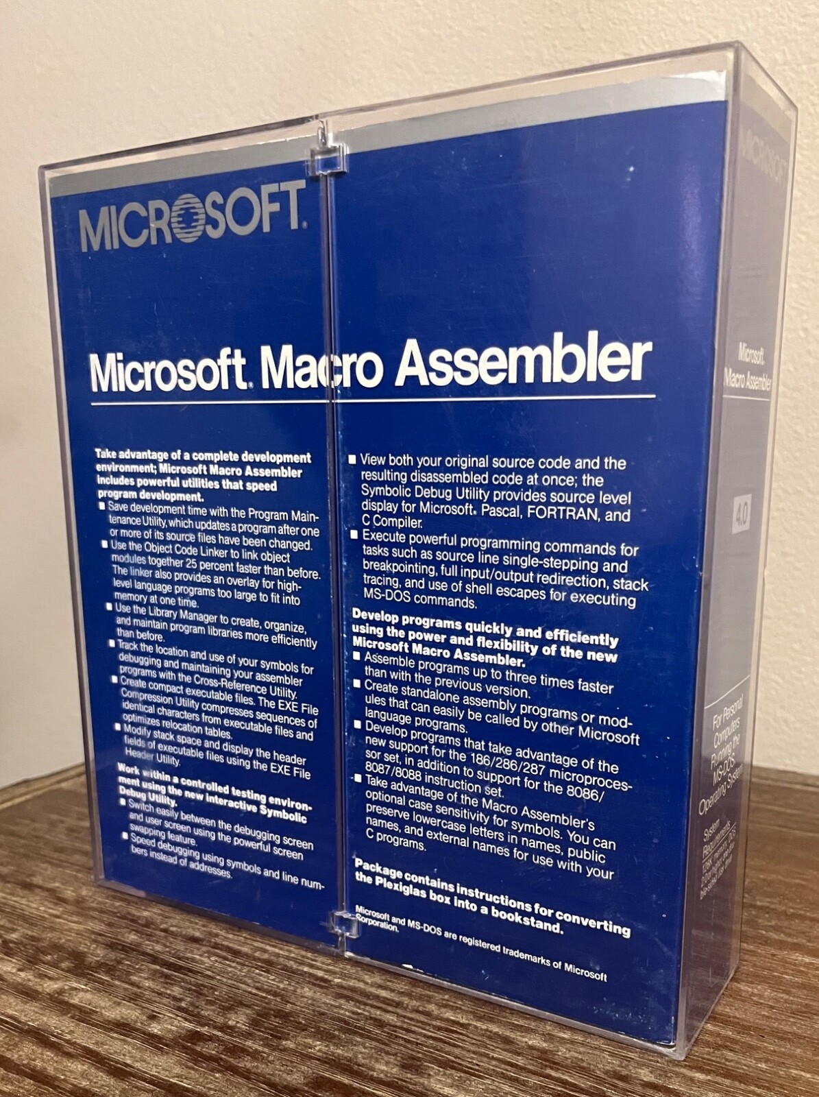 UNTESTED RARE VTG 1985 Microsoft Macro Assembler 4.0 Disk, Manual, Literature