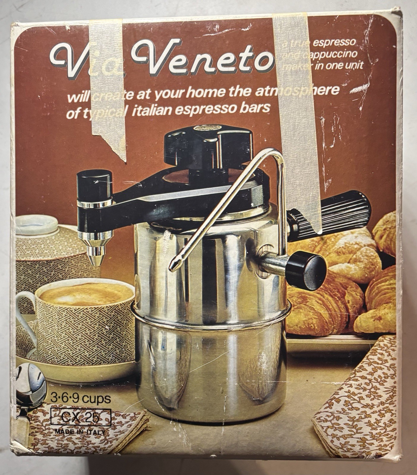 Via Veneto CX25 Espresso Cappuccino Maker Vintage