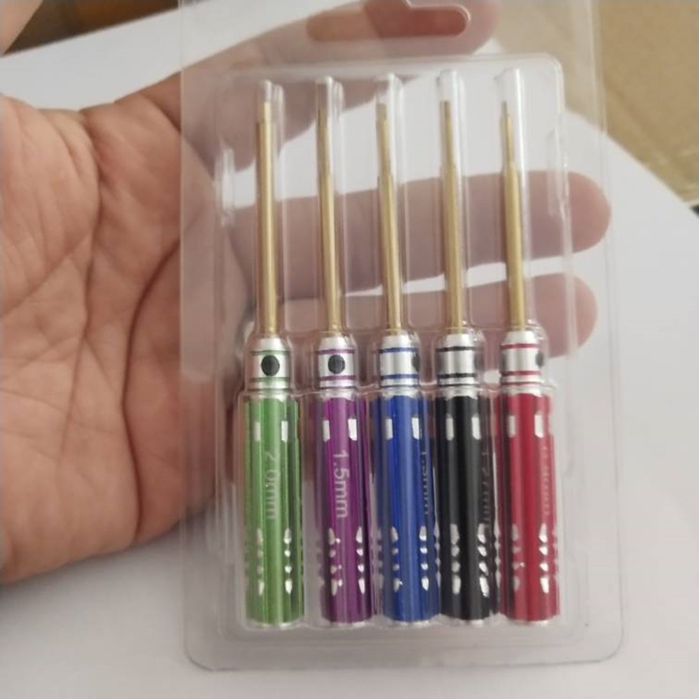 5Pcs Hex Screw Driver Repair Set for SCX24 RC Car Model Equipment Hobby Model