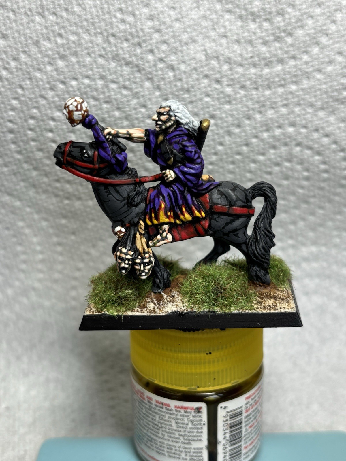 25mm 28mm well painted Essex Miniatures Mounted Necromancer Hero Saga Warlord