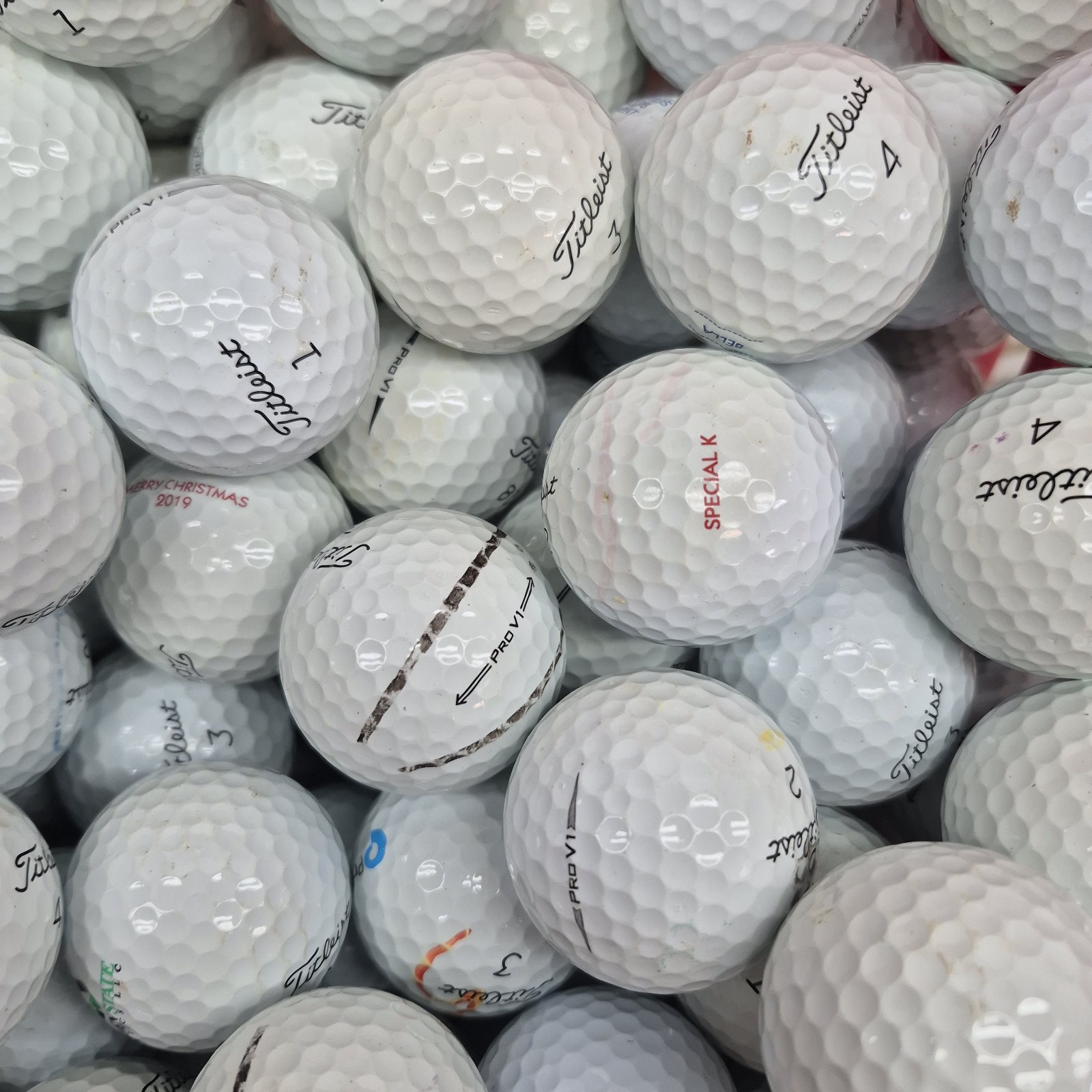 100 Titleist Pro V1 Used Golf Balls - 3A Value AAA