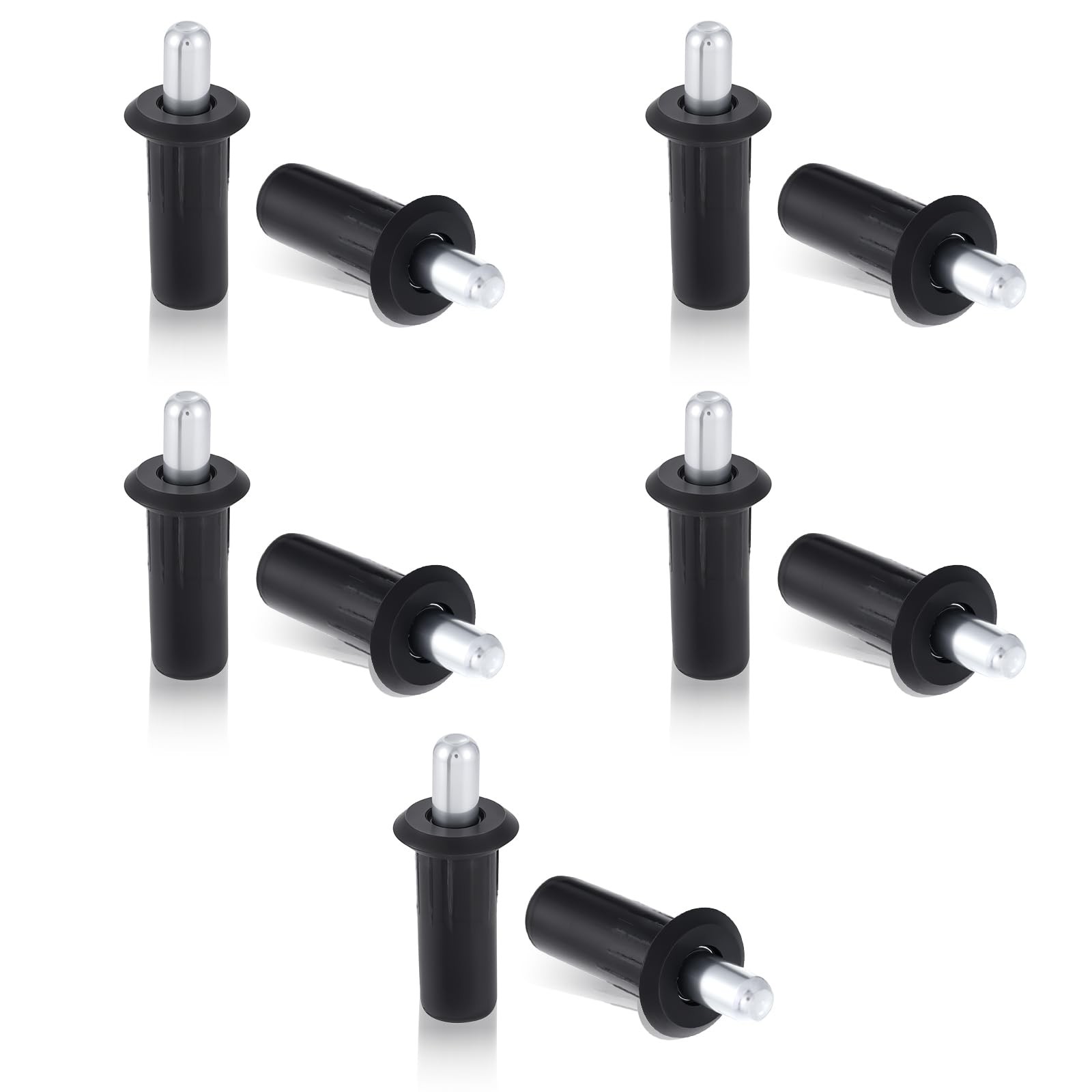 10 Cabinet Door Repair Pins - Spring Loaded Metal Furniture Connectors