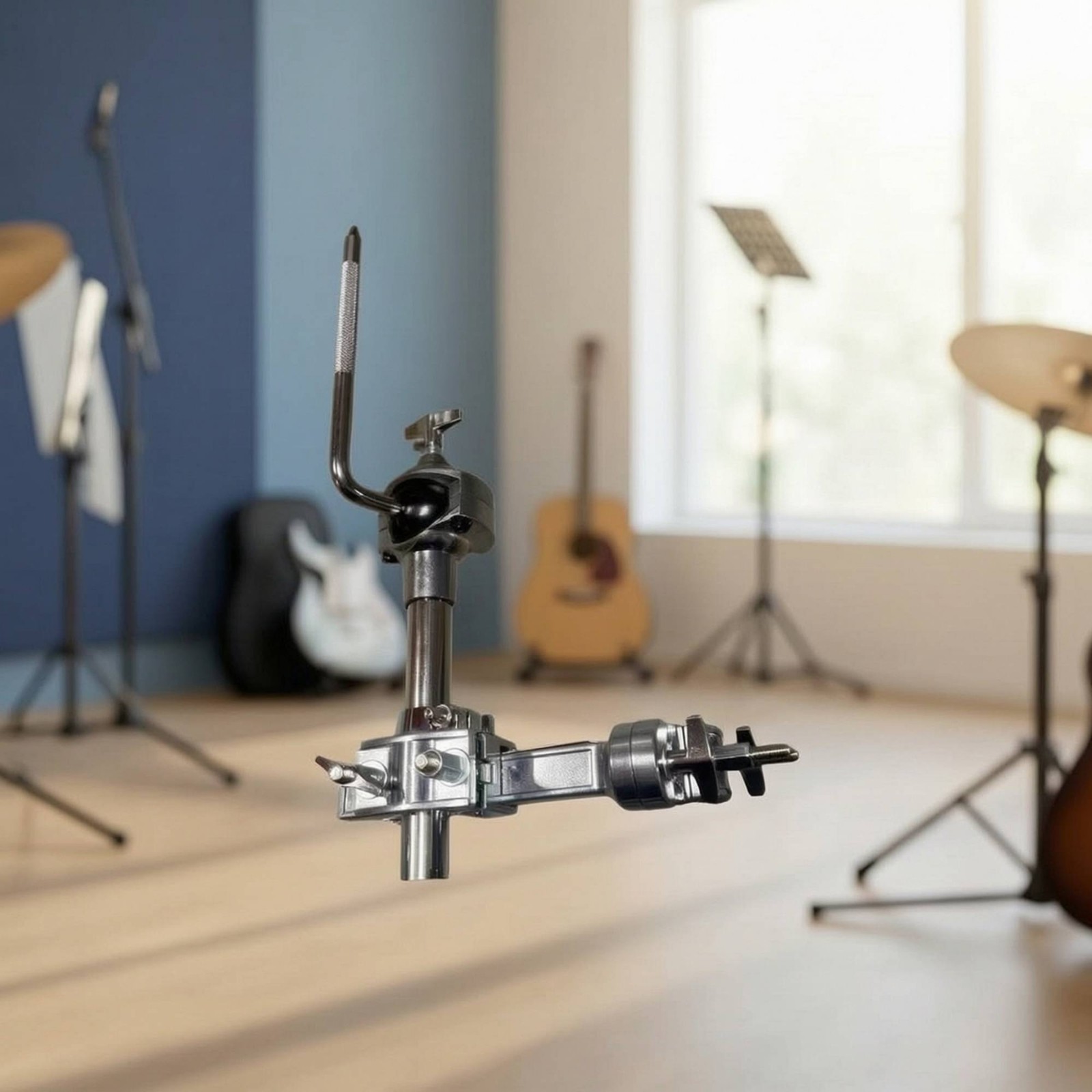 Drum Hardware Clamp Angle-Adjustable Clamp with Rod Compact for Rehearsal