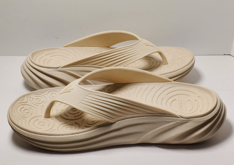 Vionic Tide RX Unisex Cushioned Orthotic Sandal Cream Size Men 9 Women 11