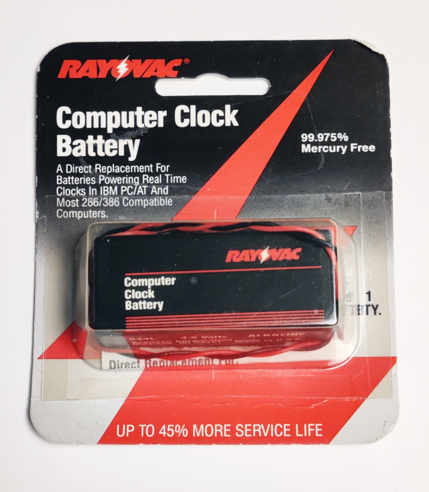 Rayovac 844 (844-1) Computer Clock Battery, Unopened
