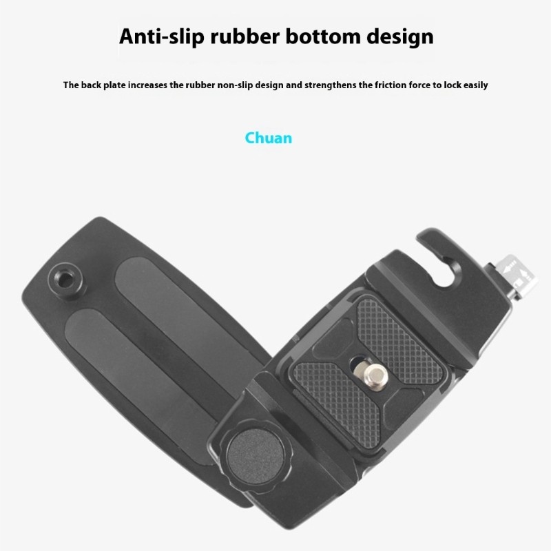 Heavy Duty Aluminum Backpack Camera Clip Mount Strap Clamp Universal Quick